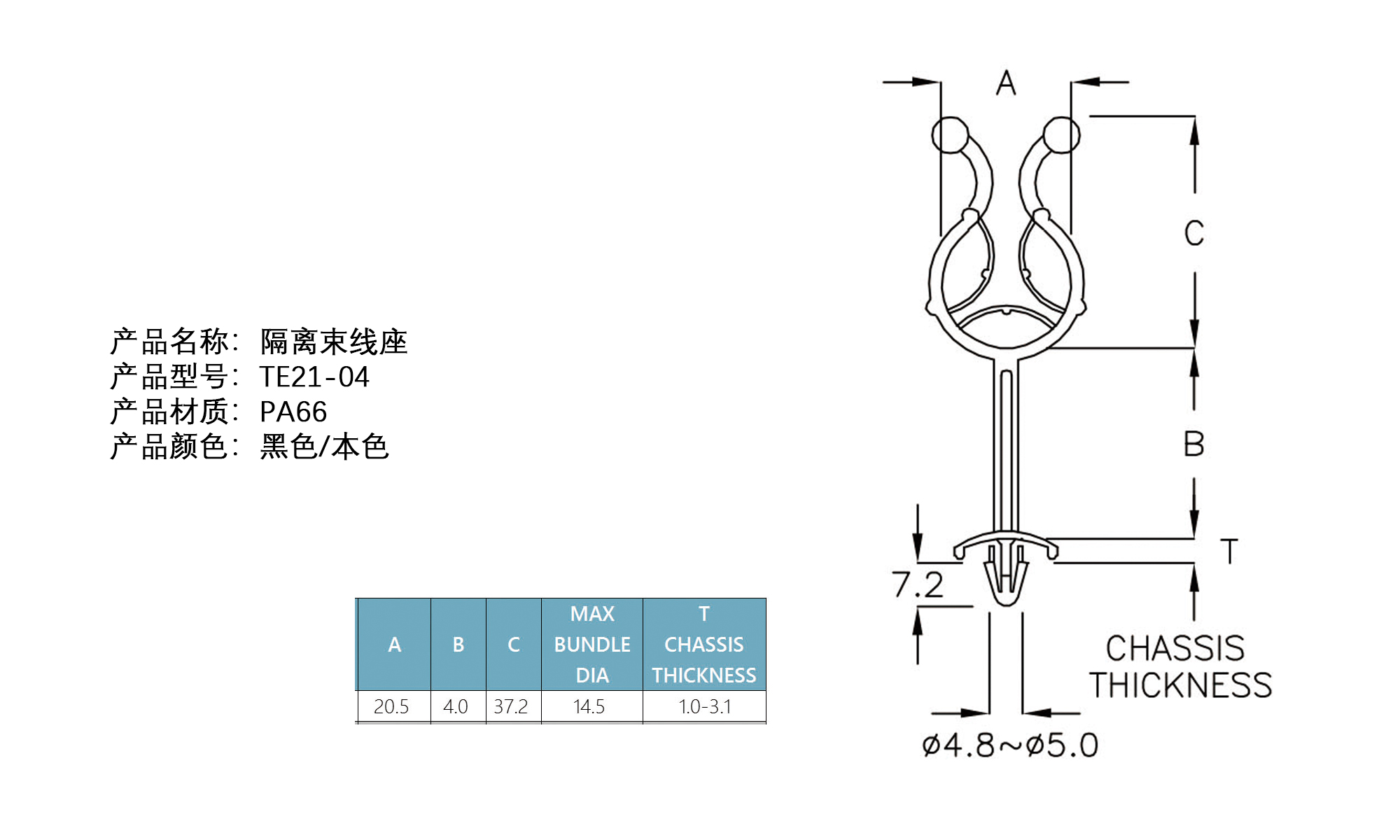 隔离束线座 TEY21-04